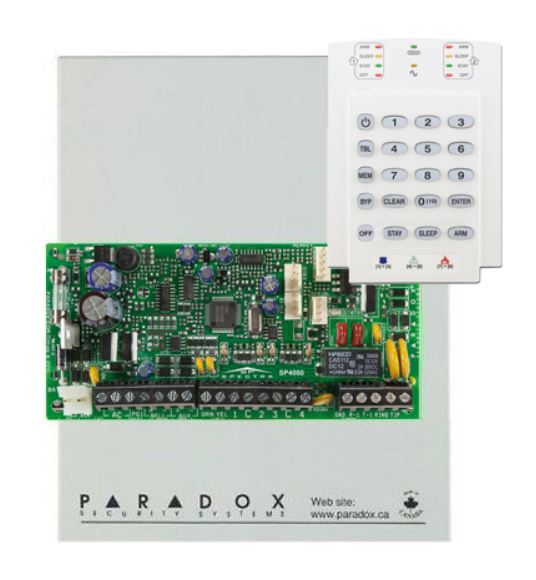 4/8 (32) zna, 2 partici, PARADOX SP4000 + K10V